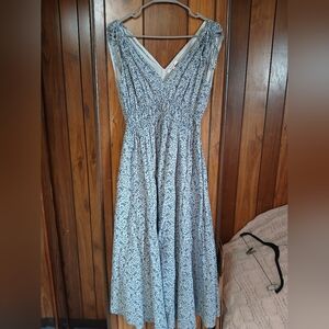 Madewell Elegant Blue Floral Women's Dress